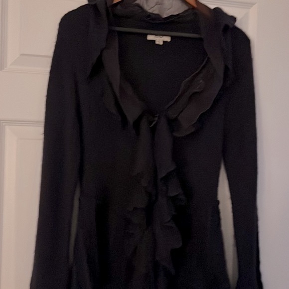 VINTAGE UNIQUE BOHO CARDIGAN SIZE ML - DEEP PURPLE - Picture 2 of 10